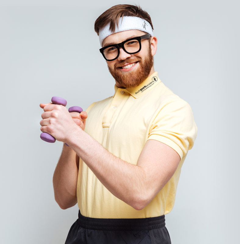 Error Guy - IT Person working out with glasses